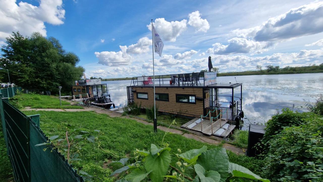 Hausboote Unteres Odertal Hausboot Kranich Hotel Schwedt Exterior photo